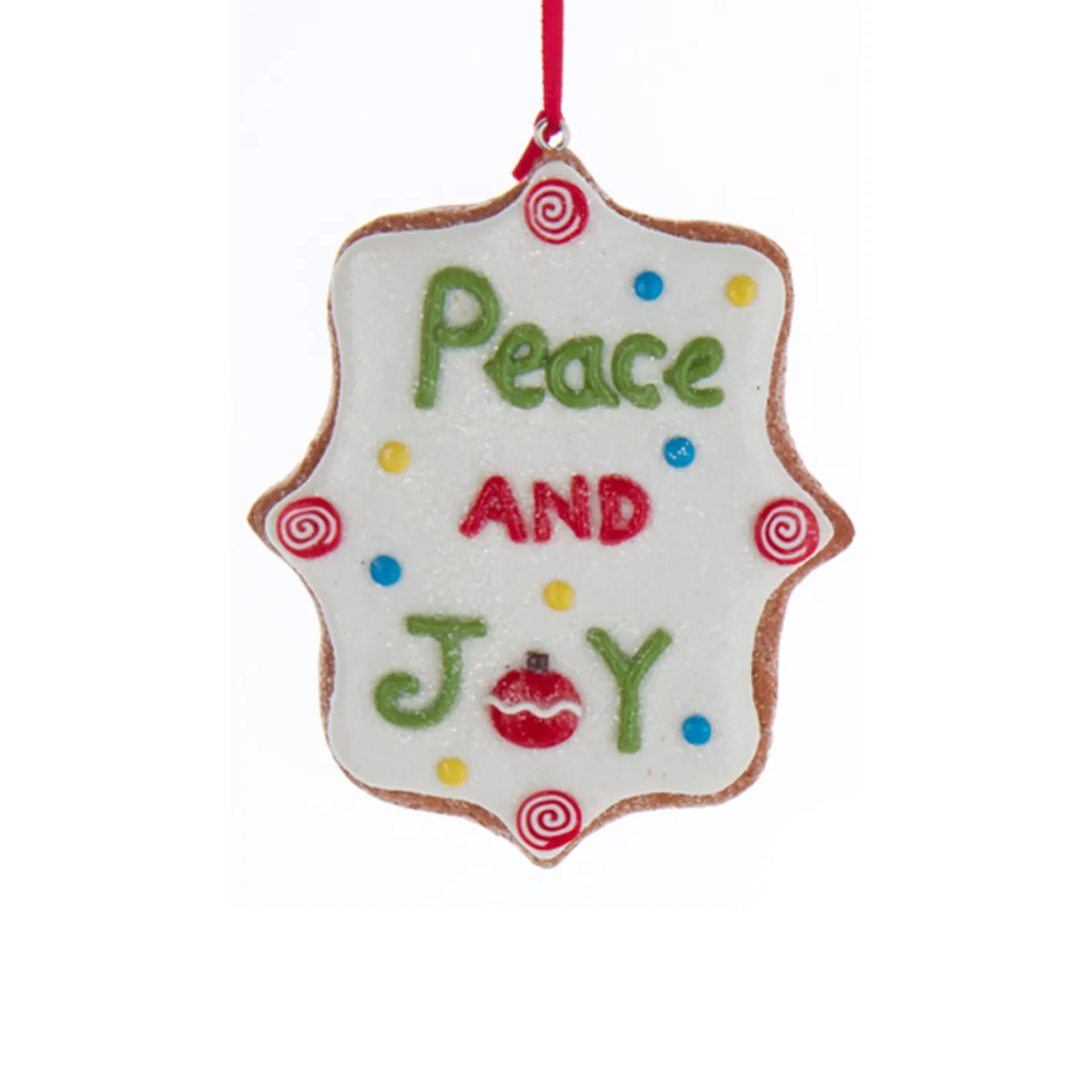 Kurt Adler 3.5" Claydough Cookie Sign Christmas Ornament D4066 Sale