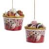 Kurt Adler 2.6" Ice Cream Sundae with Waffle Cone Cup Christmas Ornament D3975 Clearance
