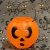 General Foam 6" Jack-O-Lantern Halloween Blow Mold Candy Pail H1600