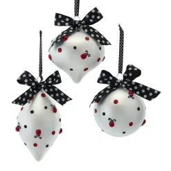 Kurt Adler 5" Ladybug Ball Glass Christmas Ornament T3001 Sale