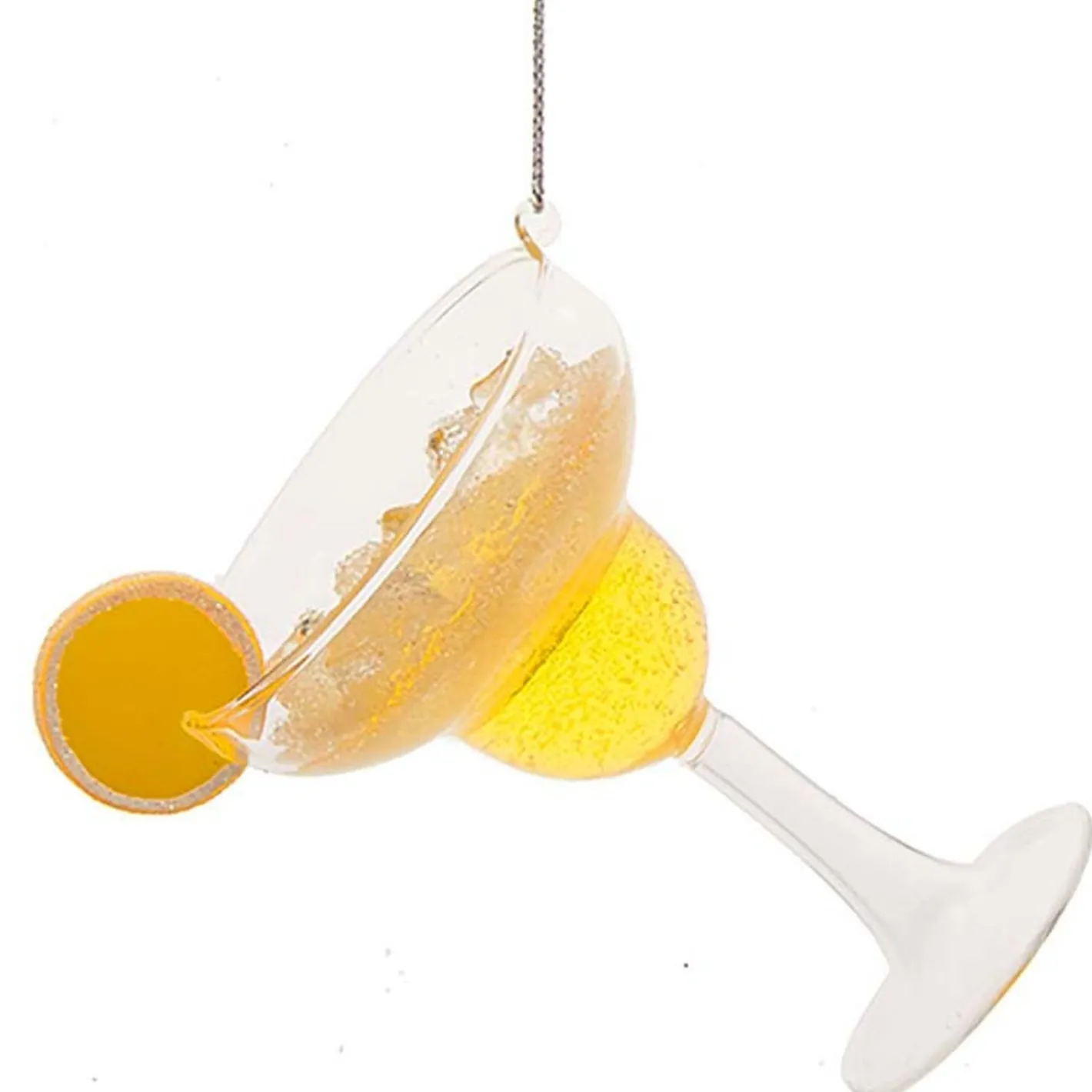 Kurt Adler 4.75" Margarita Cocktail Glass Christmas Ornament T3016 Discount