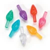 Darice 100 Pack 5/8" Multi Color Ceramic Tree Plastic Replacement Light Bulbs P0668 Hot