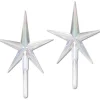 Darice 2 Pack Large Clear Iridescent Ceramic Tree Plastic Replacement Star P0679 Discount