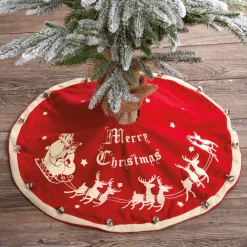 Primitives By Kathy 24" Small Vintage Inspired Tree Skirt 16556 Discount