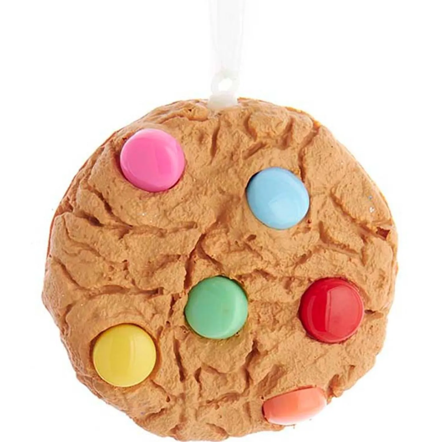 Kurt Adler 3" Rainbow Candy Coated Chocolate Chip Cookie Christmas Ornament D4013 Clearance