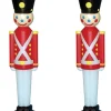 Cado 31" Toy Soldier with Black Hat Plastic Blow Mold Outdoor Set of 2 Christmas Decoration 76440