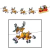 Beistle Santa & Sleigh Streamer 8' Christmas Garland 22224 Hot