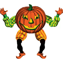 Beistle Vintage 30" Jointed Jack O Lantern Goblin Halloween Decoration 00442