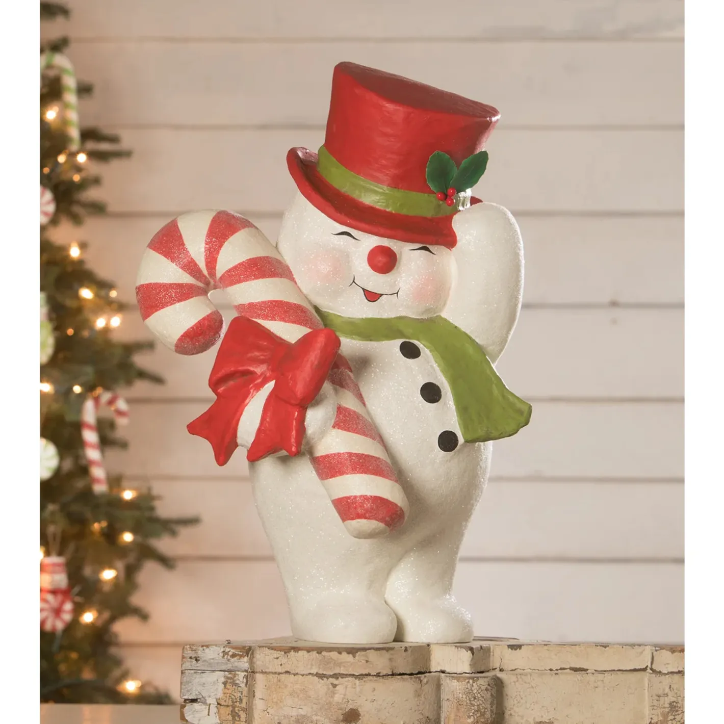 Bethany Lowe 20" Large Sammy Jolly Snowman Vintage Christmas Decoration TJ2342 Discount