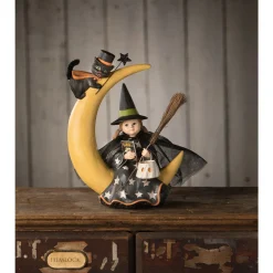 Bethany Lowe 8" Mara on Moon Halloween Figure Decoration TD3154