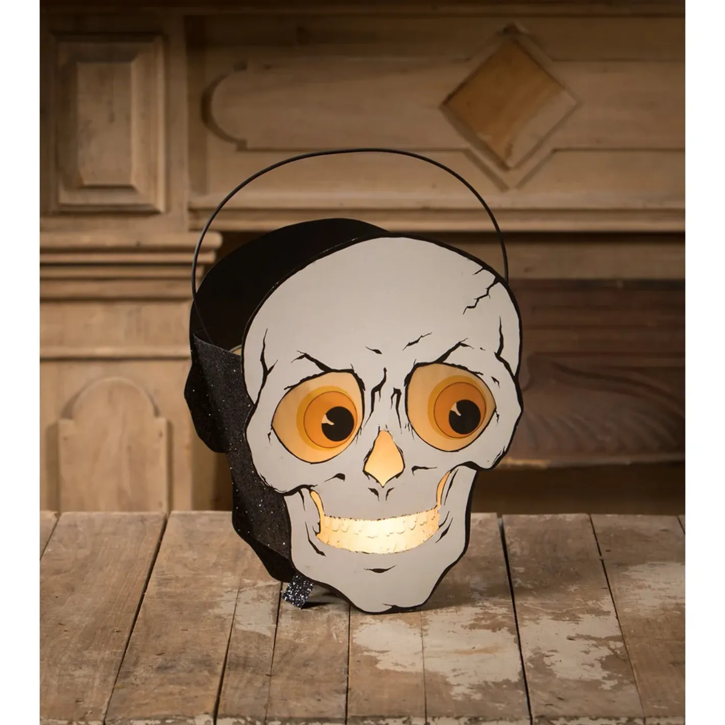 Bethany Lowe 14" Mr. Skelly Vintage Inspired Halloween Lantern TF3248 Best