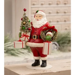 Bethany Lowe 12.5" Santa with Christmas Presents Christmas Figure TD3163 Clearance