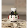 Bethany Lowe 4.25" Vintage Surprised Snowman Container Christmas Decoration TF3276 Online