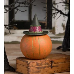 Bethany Lowe 7.5" Witchy Orange-O-Weena Container Vintage Halloween Decoration JP3028 Sale