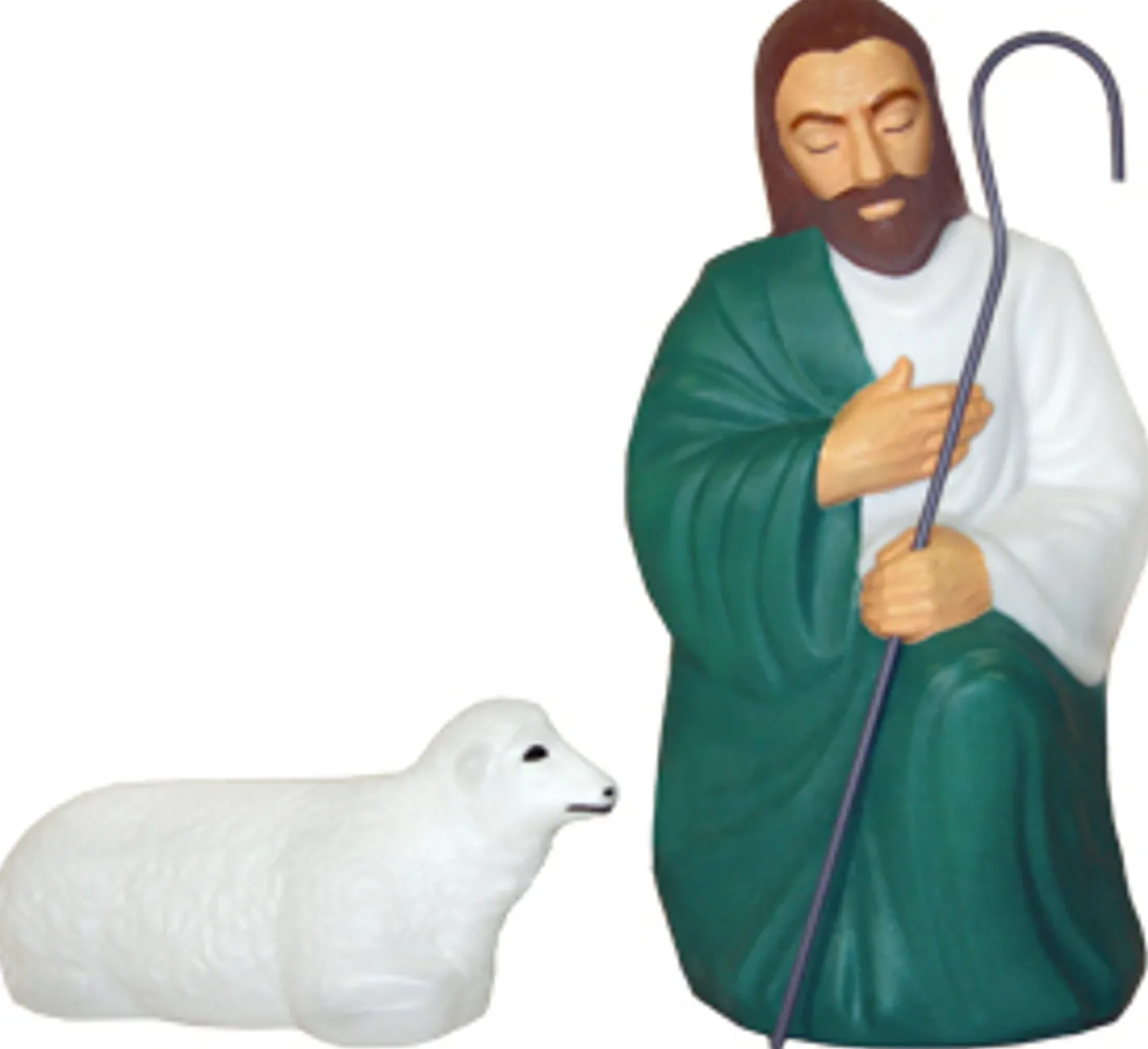 General Foam Blow Mold Life Size Christmas Nativity 10pc Set Discount