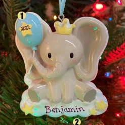 Polar X Boy Baby Elephant Personalized Christmas Ornament OR2361-M Outlet