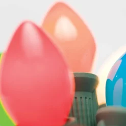 Brite Star 25 Vintage Inspired Multicolor Ceramic C7 Christmas Lights 37-830-00 Best