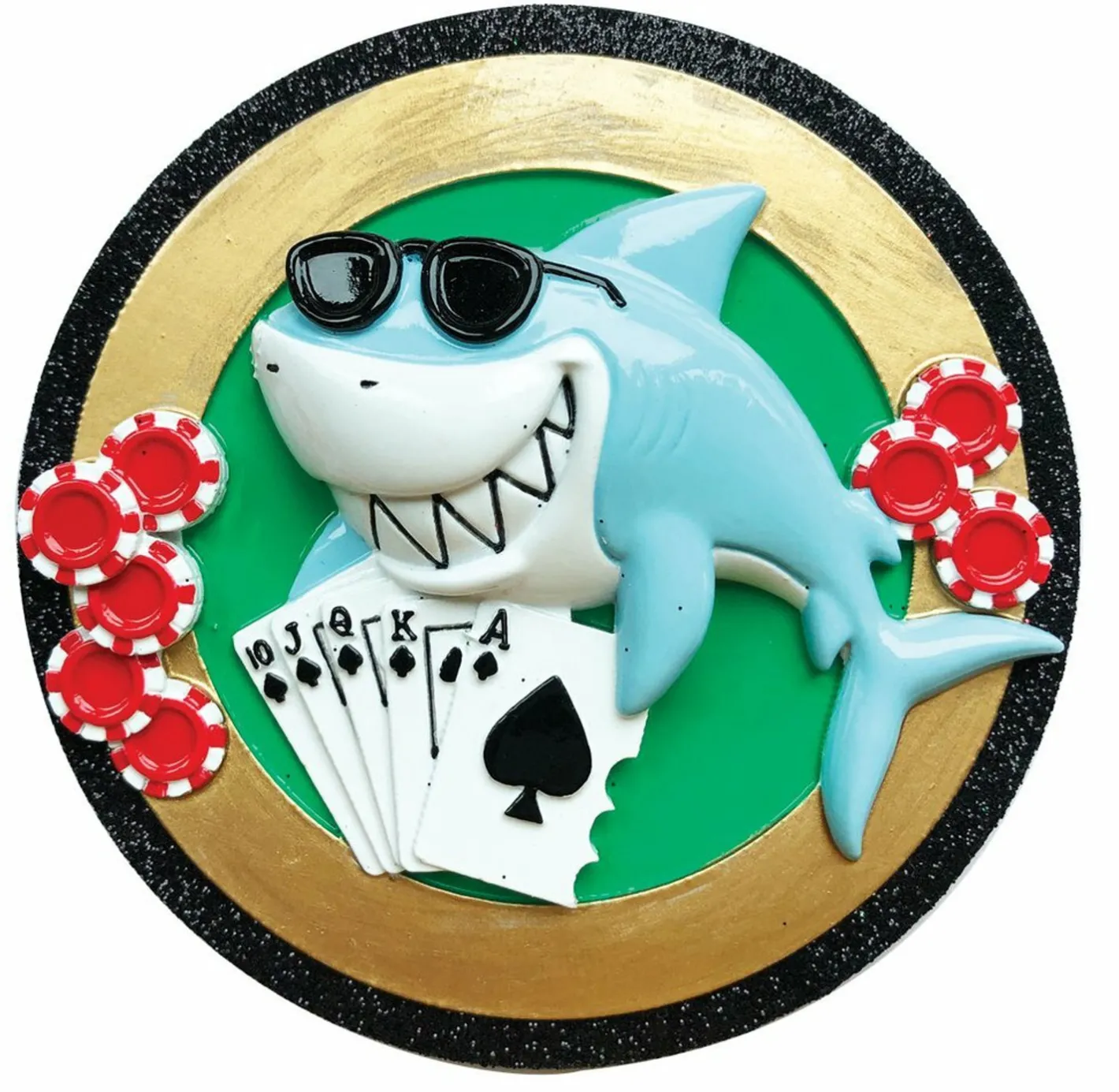 Polar X Card Shark Personalized Christmas Ornament OR1695 Online