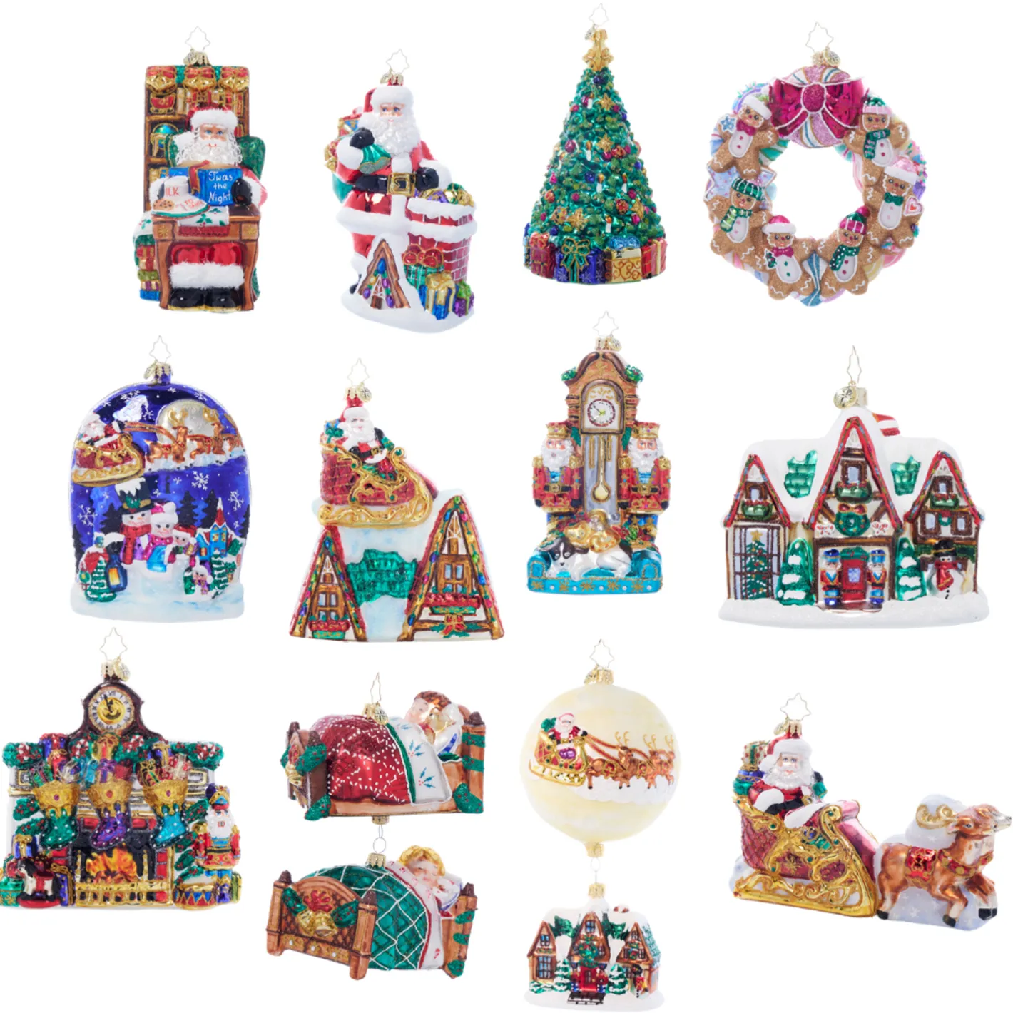 Christopher Radko 2024 Ornament Of The Month 12 Piece Set Discount