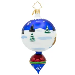 Christopher Radko Fantasia Sleigh Ride Drop Glass Christmas Ornament 1022121