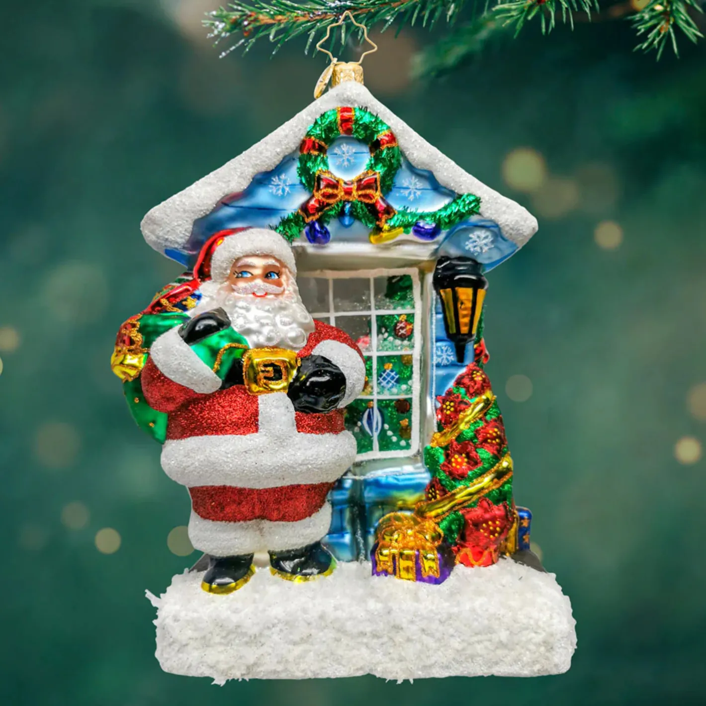 Christopher Radko Gazing Through the Holidays Glass Christmas Ornament 1022113