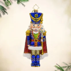 Christopher Radko Long Coat Nutcracker Glass Christmas Ornament 1022102 Clearance