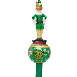 Christopher Radko Merry Muggins Buddy the Elf Glass Christmas Tree Topper 1021686 Clearance