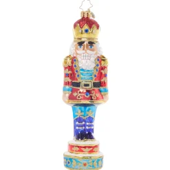 Christopher Radko Royal Elegance Nutcracker Glass Christmas Ornament 1021931 Sale