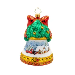 Christopher Radko Scenic Chimes Bell Glass Christmas Ornament 1022101 Hot