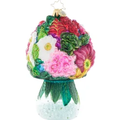 Christopher Radko Serene Garden Symphony Glass Christmas Ornament 1021897 Hot