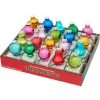 Shiny Brite Christopher Radko Christmas Confetti 20 Count 1.25" Shapes Glass Christmas Ornament Set 4028228 Clearance