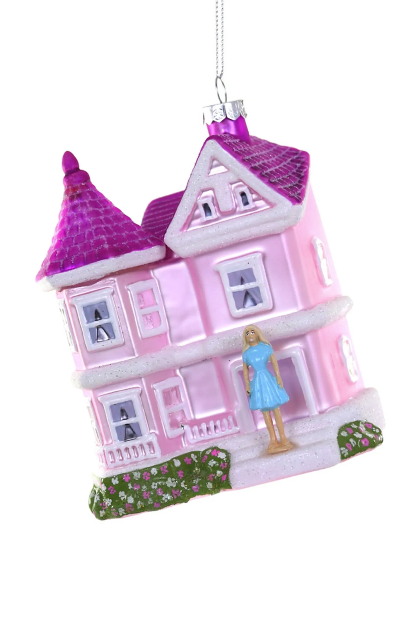 Cody Foster Co Cody Foster 5" Doll Pink Dreamhouse Glass Christmas Ornament GL-405 Sale