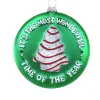 Cody Foster Co Cody Foster 4" It's The Best Time Of The Year Cake Glass Christmas Ornament GL-1026 New