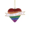 Cody Foster Co Cody Foster 2.25" Love Is Love Glass Christmas Ornament RO-3259-S New