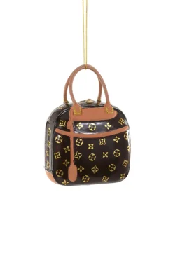 Cody Foster Co Cody Foster 4" Luxury Handbag Glass Christmas Ornament GO-8685-BR Hot