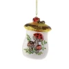 Cody Foster Co Cody Foster 3.75" Mushroom Cookie Jar Glass Christmas Ornament GO-8983 New