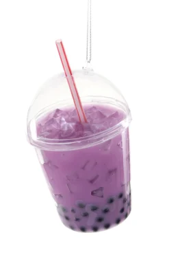 Cody Foster Co Cody Foster 4.5" Purple Bubble Tea Christmas Ornament GL-430 Hot