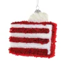 Cody Foster Co Cody Foster 4.25" Red Velvet Cake Glass Christmas Ornament GL-501