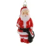 Cody Foster Co Cody Foster 4.5" Santa Blow Mold Glass Christmas Ornament GO-8881 Clearance