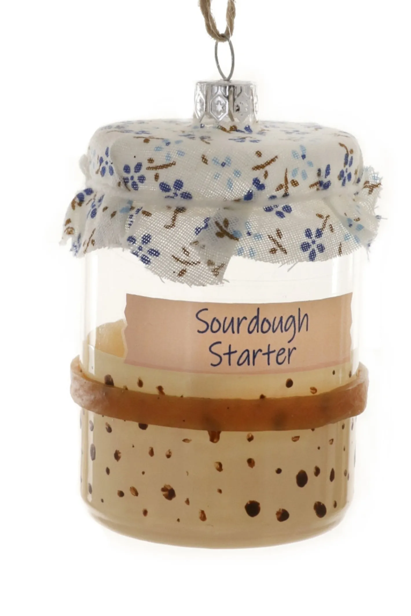 Cody Foster Co Cody Foster 3.5" Sourdough Starter Glass Christmas Ornament GO-8050 Discount