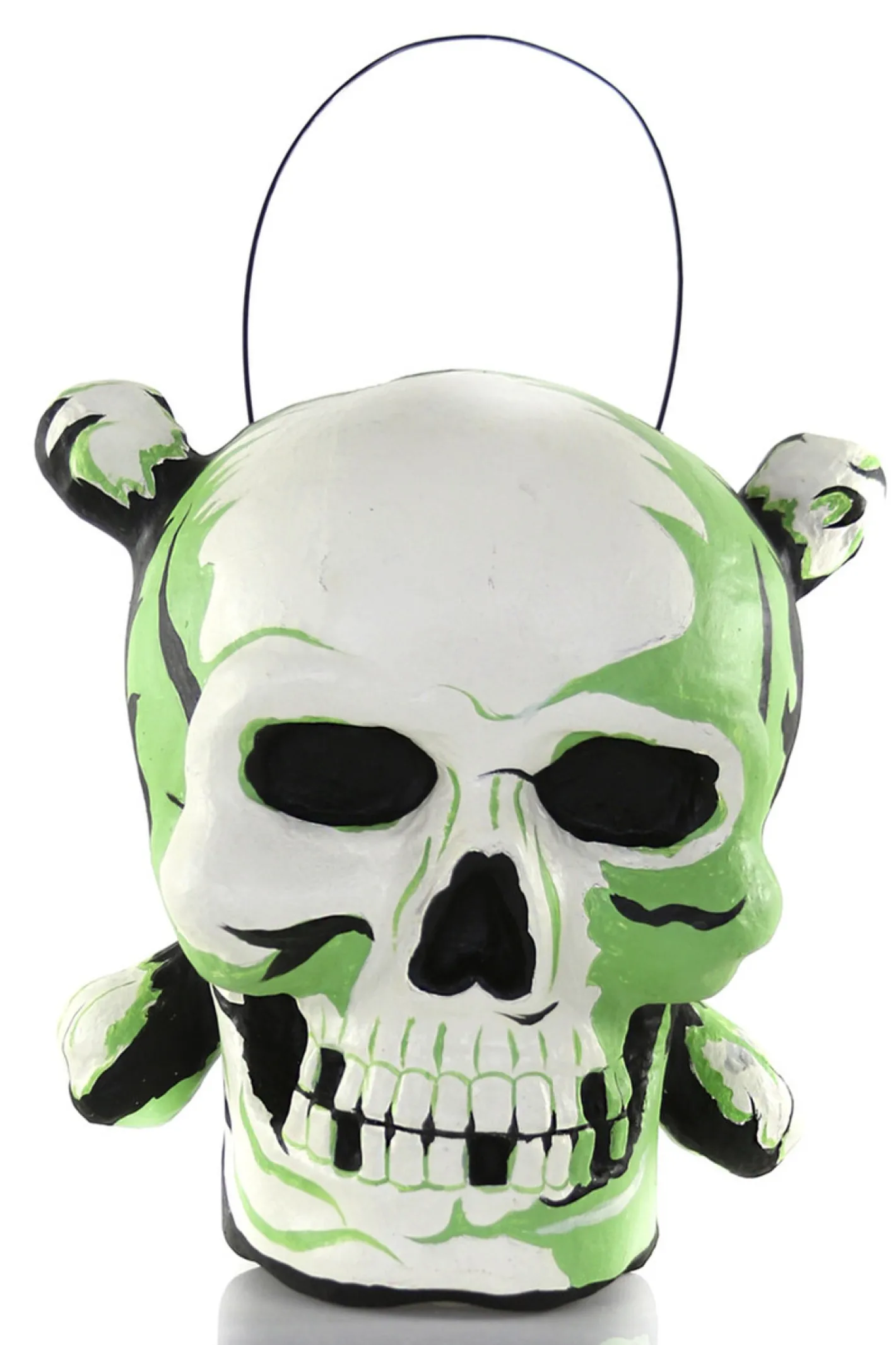 Cody Foster Co Cody Foster 10" Vintage Inspired Skull with Cross Bones Halloween Candy Bucket PM-265 Discount