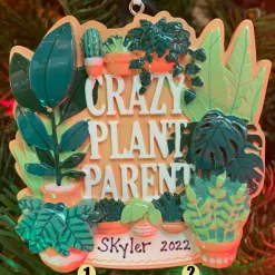 Polar X Crazy Plant Parent House Plants Personalized Christmas Ornament OR2288 Discount