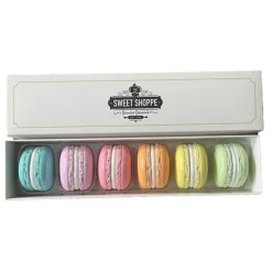 December Diamonds Set of 6 Rainbow Macaron Christmas Ornaments 55-55701 New