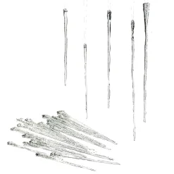Department 56 24 pc Glass Icicle Ornament Set 4028568 New