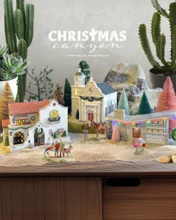 Department 56 Christmas Canyon Village Houses Set Outlet