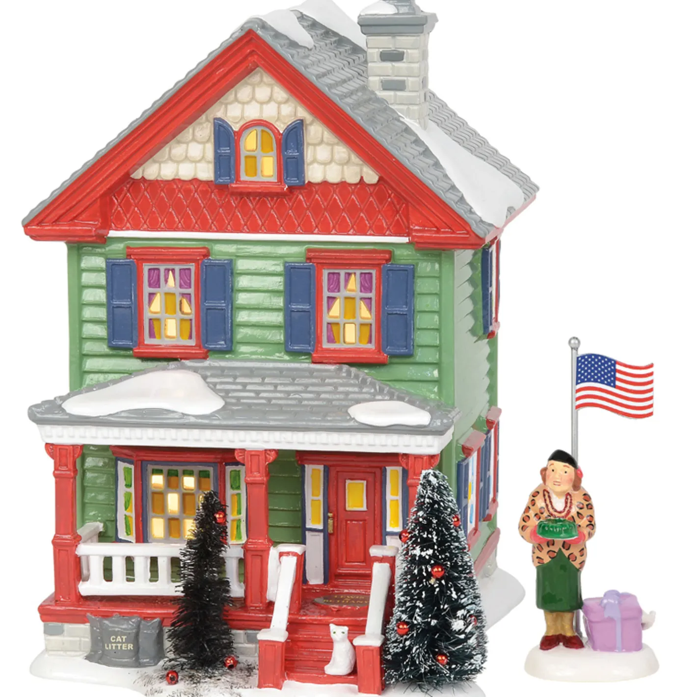Department 56 Christmas Vacation Village Aunt Bethany and House Set Clearance