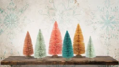 Department 56 Christmas Village Vista Pines Set of 6 Trees 6015659 New