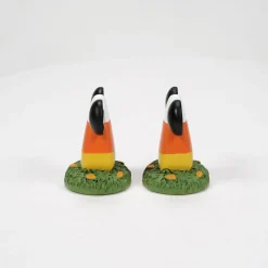 Department 56 Disney Mickey's Pumpkintown Candy Corn Topiaries 6013682 Discount