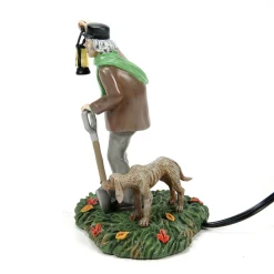 Department 56 Disney Village Disney World Haunted Mansion Silas Crump & His Dog, Bones Lighted Figure 6013607 Hot