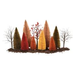Department 56 Halloween or Fall Village Accessory A Splendid Fall Landscape Set 6013637 New